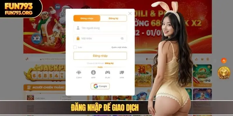 Đăng nhập để giao dịch
